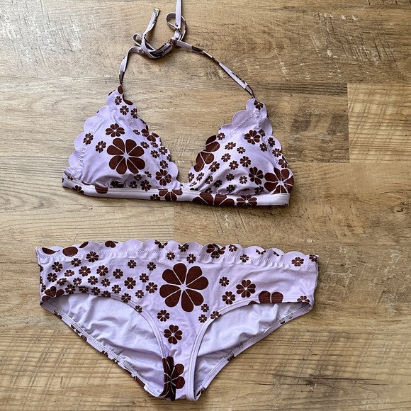 Kate Spade Purple Floral Bikini - Picture 1 of 7